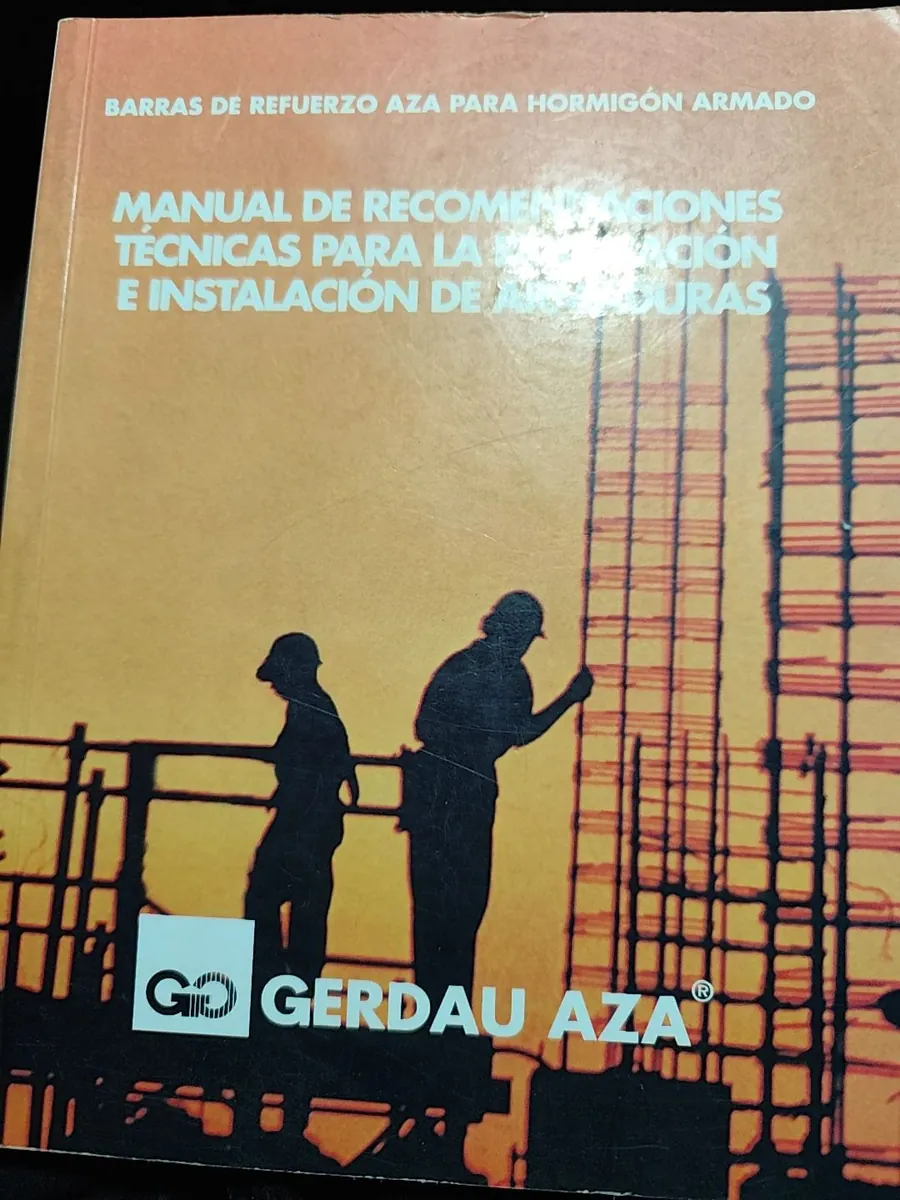 Portada del libro Manual de Recomendaciones Técnicas para la Fabricación e Instalación de Armaduras